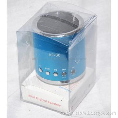 Hi-Fi digital Mini Cylinder USB Speaker with bottom light